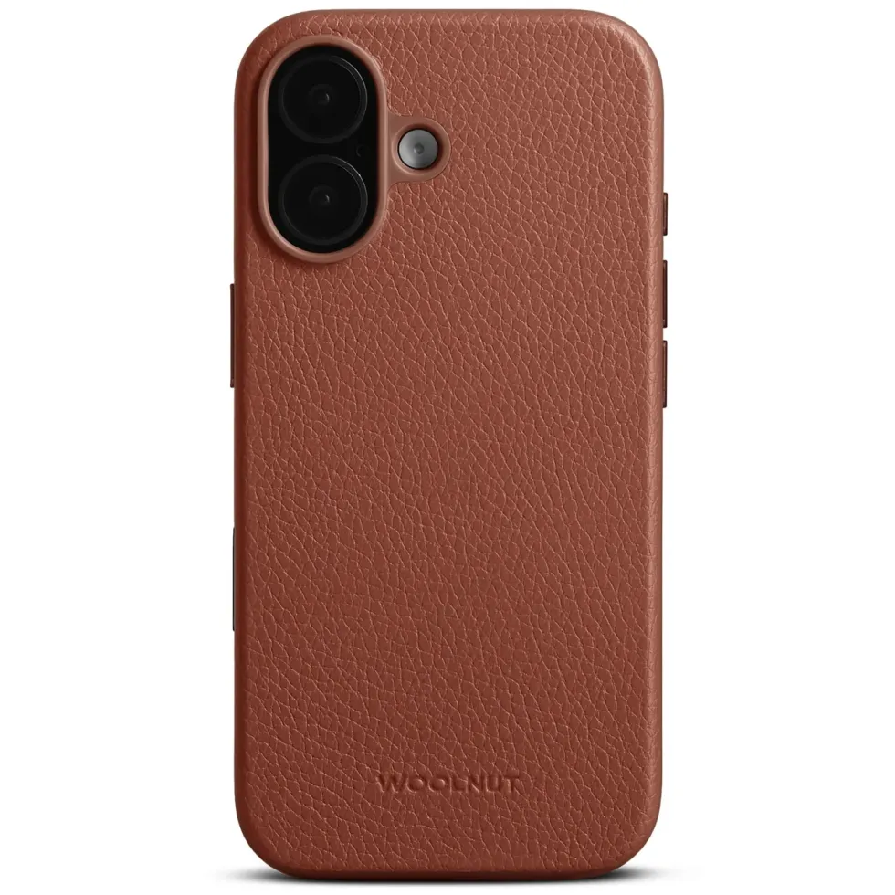 WOOLNUT Skinnetui for iPhone 17 Cognac