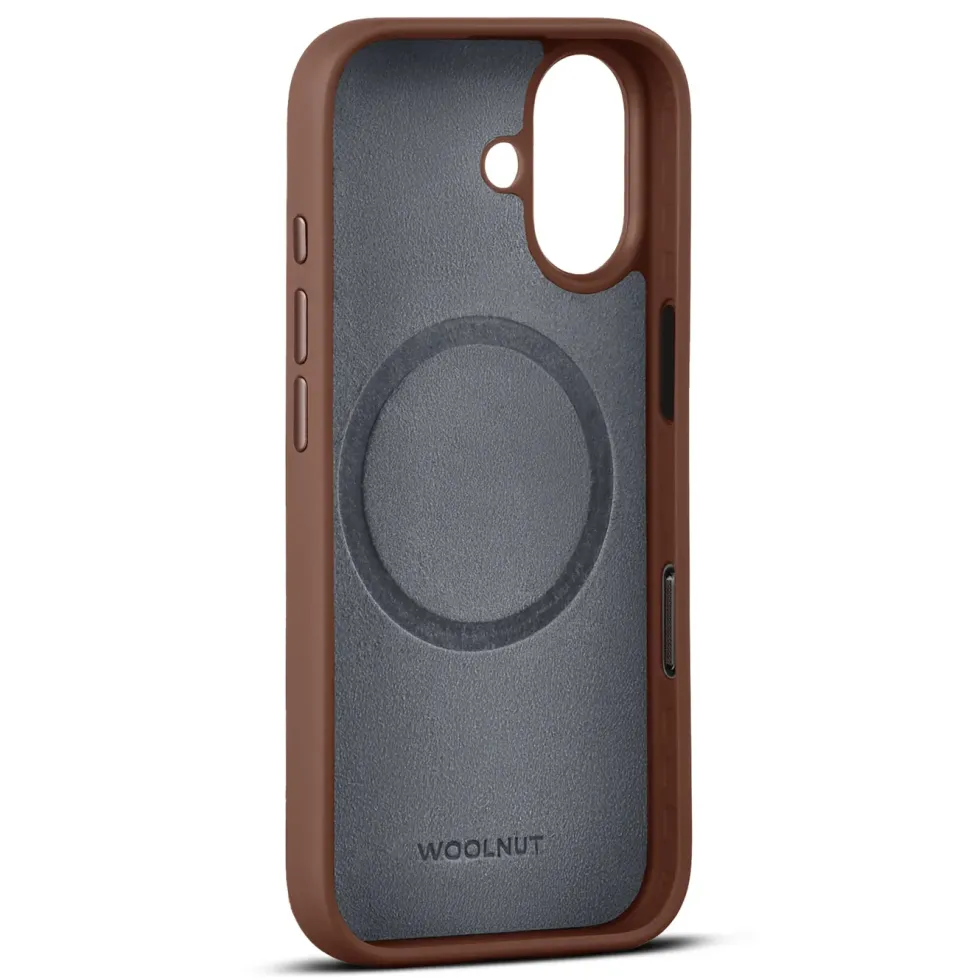 WOOLNUT Skinnetui for iPhone 17 Cognac