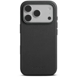 WOOLNUT Skinnetui for iPhone 17 Pro Svart