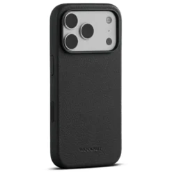 WOOLNUT Skinnetui for iPhone 17 Pro Svart