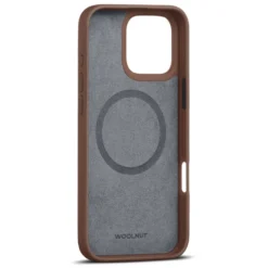 WOOLNUT Skinnetui for iPhone 16 Pro Max Cognac