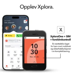 Xplora One - barnmobil uten internett og sosiale medier Svart