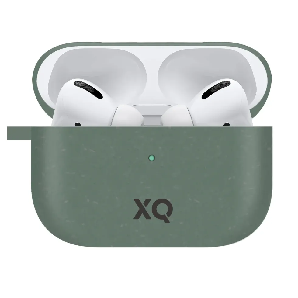 Xqisit Komposterbart etui for Airpods Pro (Gen 1, 2019) Grønn