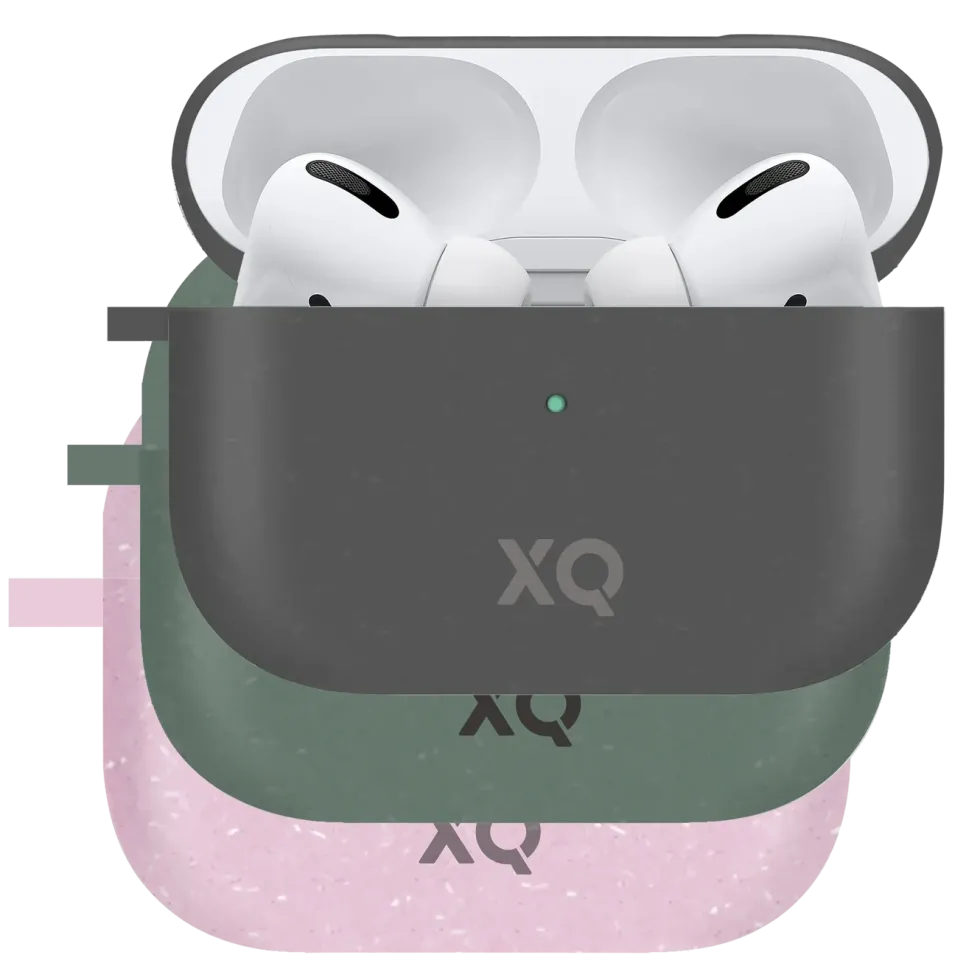 Xqisit Komposterbart etui for Airpods Pro (Gen 1, 2019) Grønn