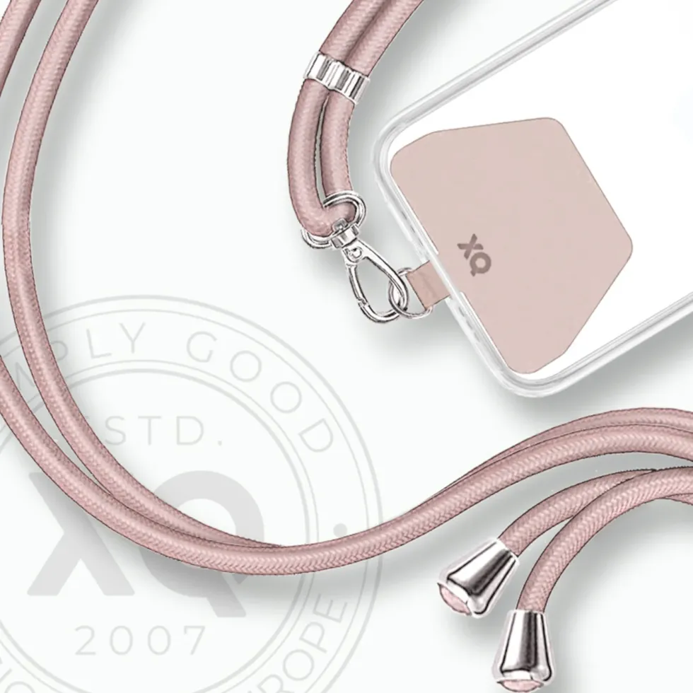 Xqisit Phone Strap Universal mobilreim for mobildeksler Rosa