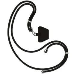 Xqisit Phone Strap Universal mobilreim for mobildeksler Svart