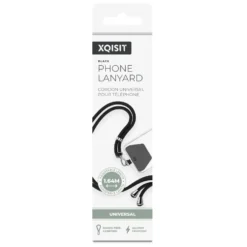 Xqisit Phone Strap Universal mobilreim for mobildeksler Svart