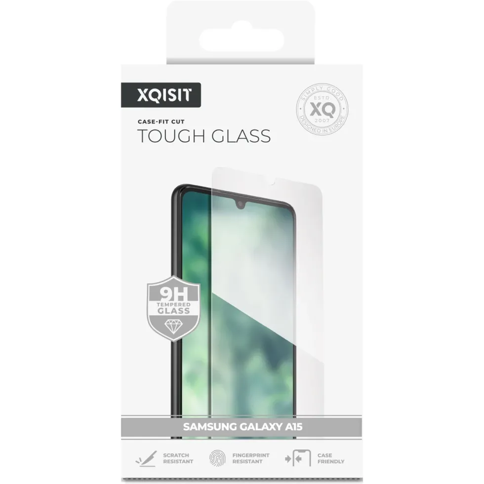 Xqisit Skjermbeskytter i glass for Galaxy A15