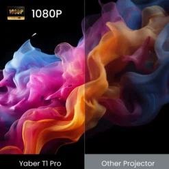 Yaber T1 Pro bærbar Full HD-projektor med innebygde strømmetjenester