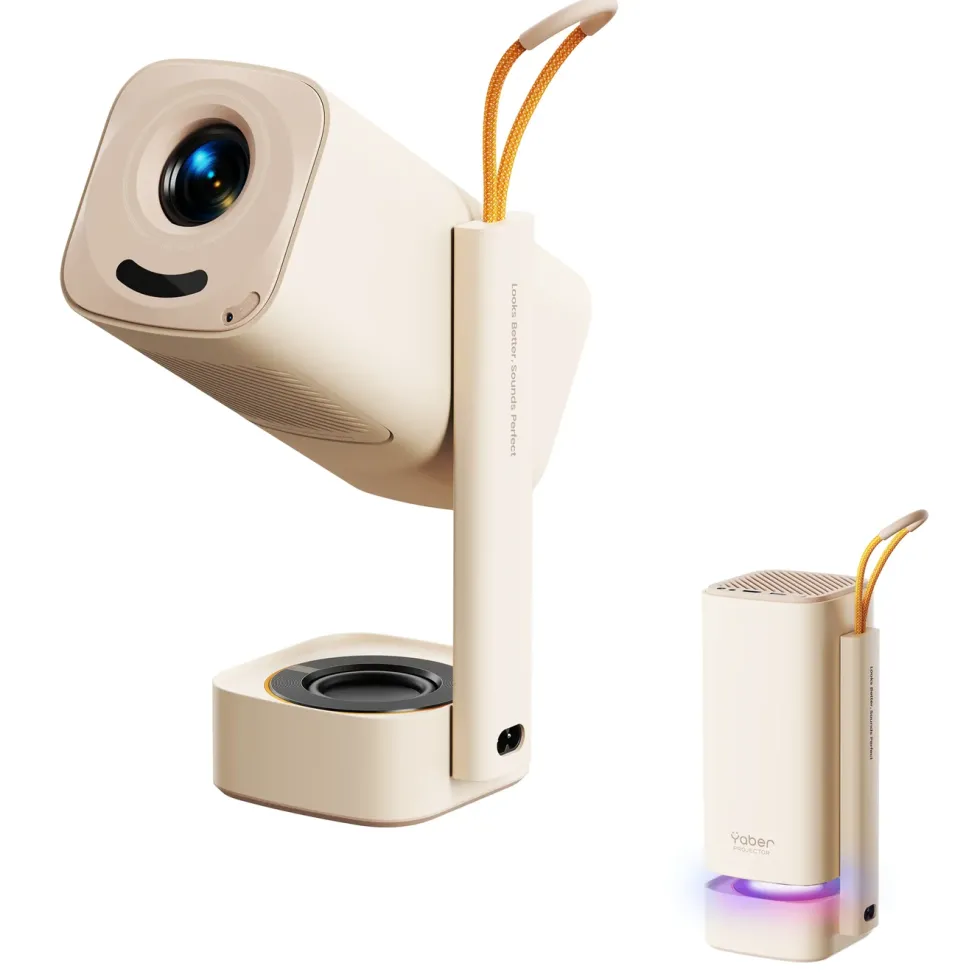 Yaber T1 Pro bærbar Full HD-projektor med innebygde strømmetjenester